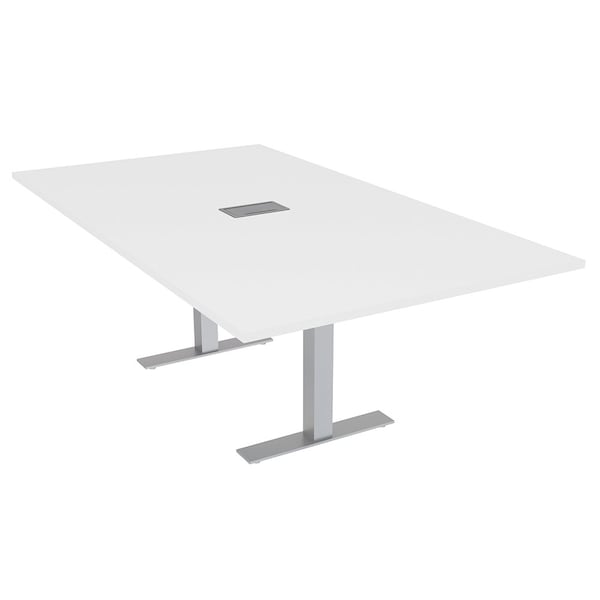 47.25 in W, 84 in L, 29 in H, Engineered Wood Top, White